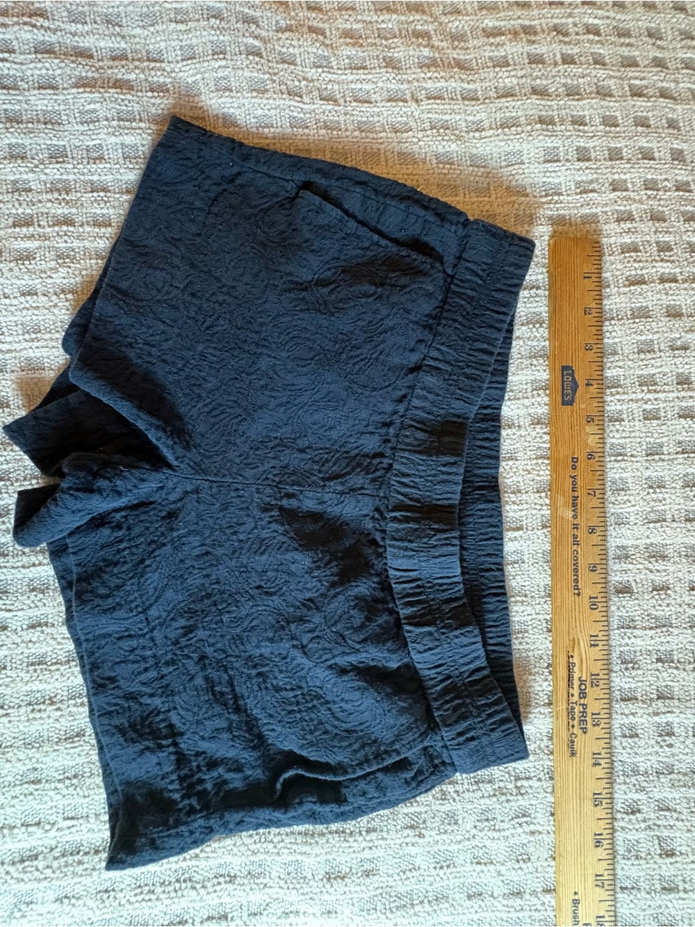 J. Crew Navy Textured Lounge Shorts - Picture 3 of 4